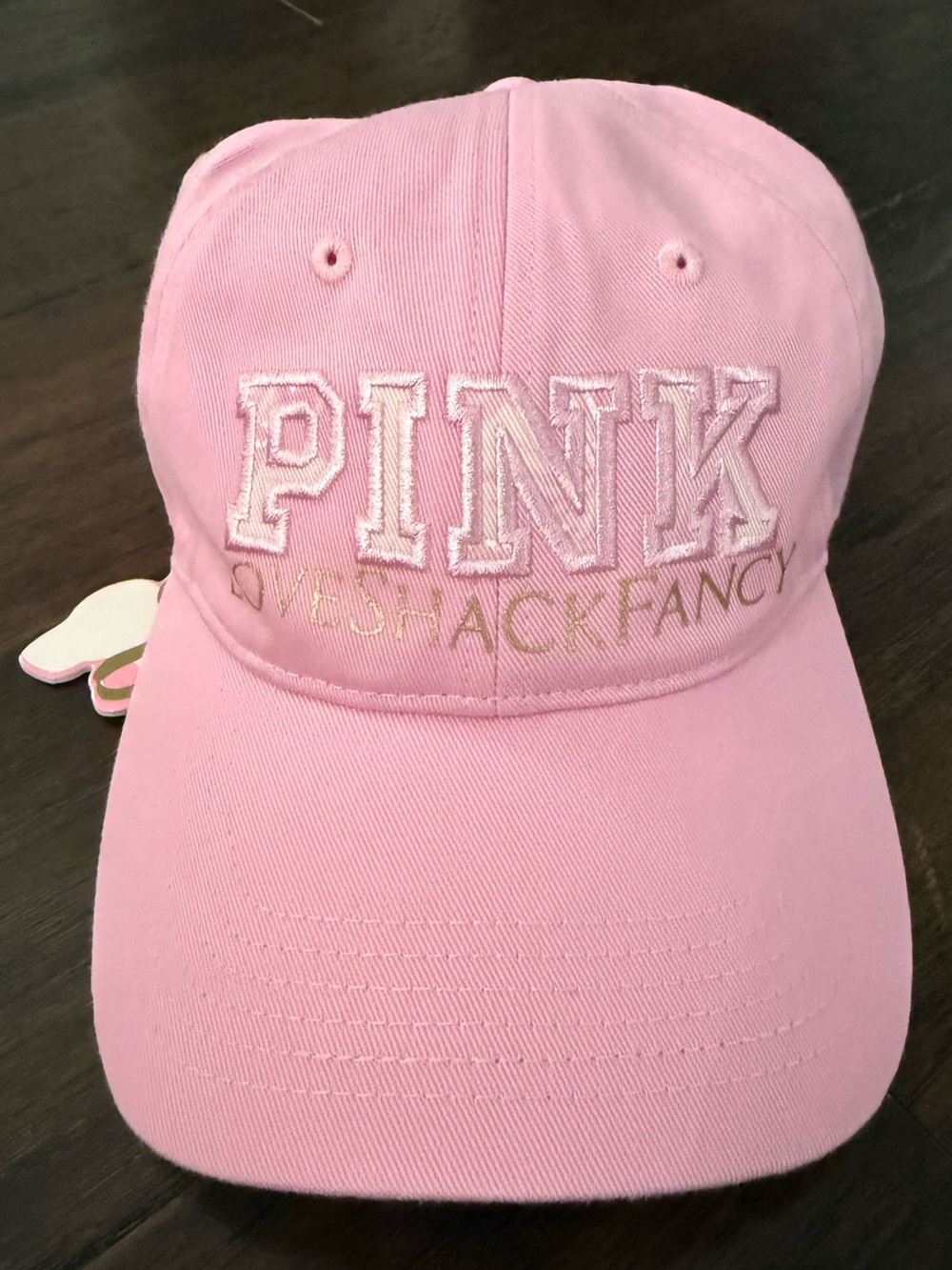 PINK Victoria's Secret LOVE SHACK FANCY Baseball Cap Hat
